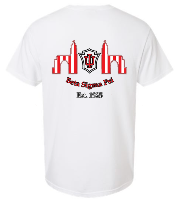 Beta Sig x IU Sample Gates - Comfort Colors Tee